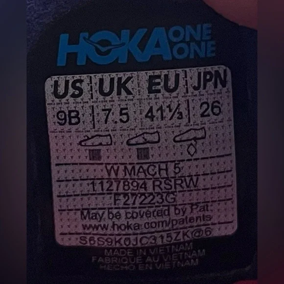 Hoka One One Mach 5 Womens Size 9 Running Shoes Sneakers Raspberry Strawberry - Picture 11 of 12